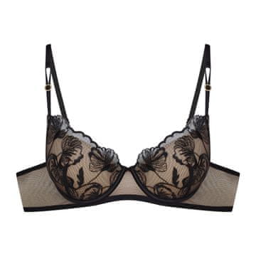 Esotiq Push-up modrček Ophelia - črno-zlat 65G