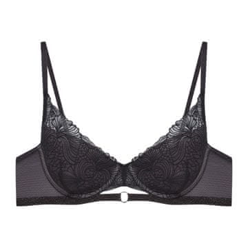 Esotiq Ombre push-up modrček - črno-siv 65F