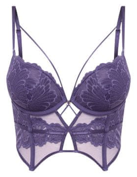 Esotiq Push-up modrček Bari | temno modra L