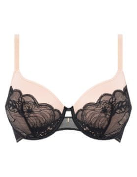 Podložen modrček Chantelle Midnight Flowers | Črna, bež 70C