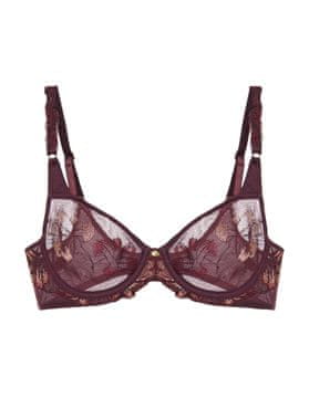 Mehki modrček Freesia Florale Triumph | bordo 80D