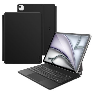 Tech-protect Ovitek s tipkovnico za iPad Pro 12,9'' 2020 / 2021 / 2022 / iPad Air 13'' 2024 / 2025 Smartcase Magnetic - črn