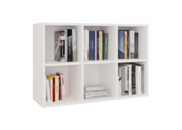 MALAX MINI 2X3 BELA OMARA S POLICAMI ZA DNEVNO SOBO, OTROŠKO SOBO 90x60x30 CM