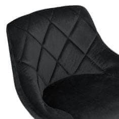 EH Barski stol Cydro Black, črn žamet