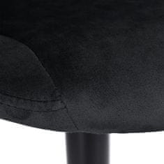 EH Barski stol Cydro Black, črn žamet