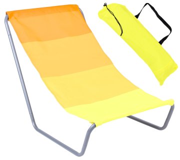 EH Zložljiv ležalnik za na plažo OLEK - rumen