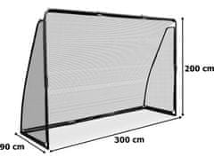 BOO Nogometni gol 300 x 200 cm GALMA črn