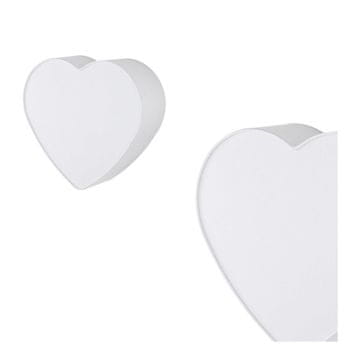 TK Lighting Otroška stropna svetilka v obliki srca HEART WHITE 5925