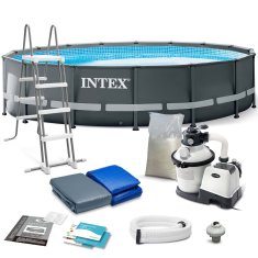 Intex Vrtni bazen z okvirjem 488 x 122 cm 12 v 1 26326