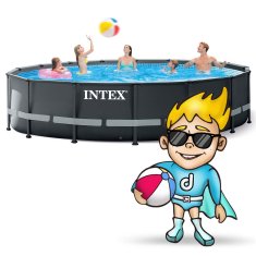 Intex Vrtni bazen z okvirjem 488 x 122 cm 12 v 1 26326