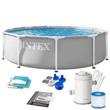 Intex Vrtni bazen z okvirjem 305 x 76 cm 3 v 1 26702ND
