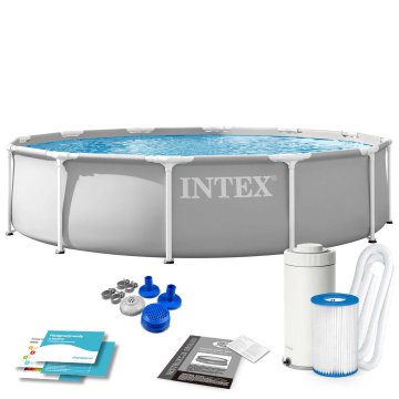 Intex Vrtni bazen z okvirjem 366 x 76 cm 9-v-1 26712ND