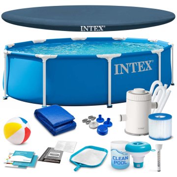 Intex Vrtni bazen z okvirjem 305 x 76 cm 15-v-1 28202ND