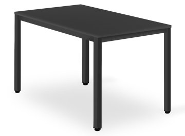 BE Miza TESSA 120 cm x 60 cm - črna / črne noge