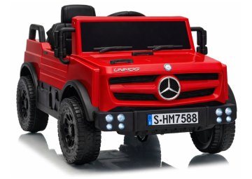AUTONA LEAN CARS Mercedes Unimog HM7588 Akumulatorski avto, 6V 4Ah, rdeč