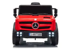 AUTONA LEAN CARS Mercedes Unimog HM7588 Akumulatorski avto, 6V 4Ah, rdeč