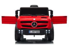 AUTONA LEAN CARS Mercedes Unimog HM7588 Akumulatorski avto, 6V 4Ah, rdeč