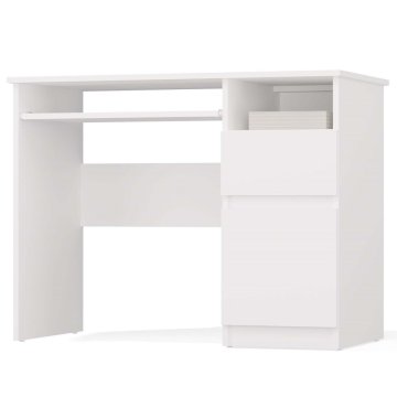 Topeshop Pisalna miza PORTO RIGHT WHITE