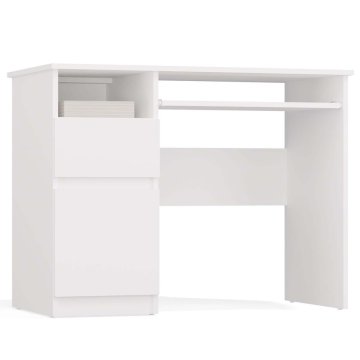 Topeshop PORTO pisalna miza leva bela