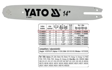 TOYA VODILO VERIGE YATO 35 cm (14") 3/8G