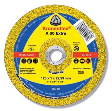 KLINGSPOR KOVINSKI DISK 125 mm x 1,0 mm x 22,2 mm A60 Extra