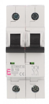 Odklopnik 2P B 10A 10kA AC ETIMAT10 002123714