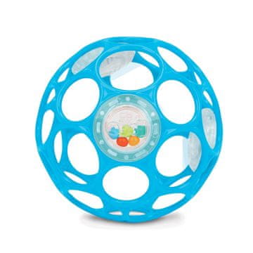 Oball Igrača RATTLE 10 cm modra 0m+