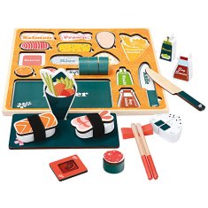Bino 3D lesene sestavljanke Sushi bar