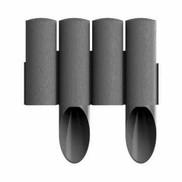 Cellfast VRTNA PALISADA 4 kosi 2,3 m GRAFITNA ŠKATLA