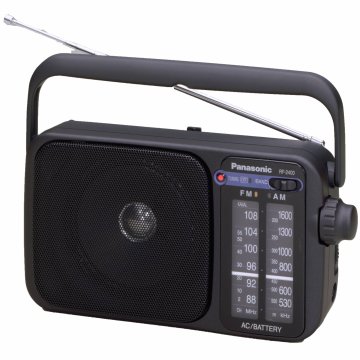 Panasonic Prenosni FM in AM radio z digitalnim sprejemnikom in AFC, 10 cm zvočnik