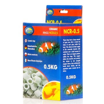 Aqua Nova KERAMIČNI VLOŽNI OBROČI ZA FILTRIRANJE AKVARIJSKEGA FILTRA 0,5 KG