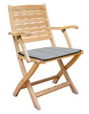 AIO FACTORY Prešita penasta blazina 50x50 cm temno siva