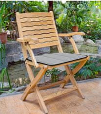 AIO FACTORY Prešita penasta blazina 50x50 cm temno siva