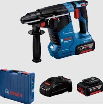 Bosch GBH 187-LI 18V 2,4J 2x5,0 Ah udarni vrtalnik z možnostjo dleta