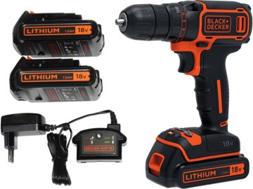 Black+Decker Vrtalnik/vijačnik 18V 2x1,5 Ah BDCDC18B