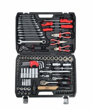 awtools Komplet ključev Black Line 1/2" in 1/4", 122 kosov