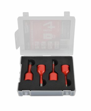 awtools komplet kron za suhomontažno keramiko v etuiju z voskom