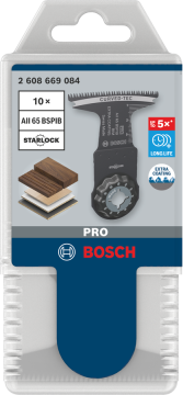 Bosch MT PRO AII 65 BSPIB večnamenski žagin list 65 x 40 mm 10 kosov
