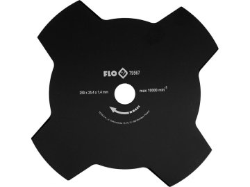 Flo Rezilo za koso, 4-kraki disk, 250 mm, 25,4 mm