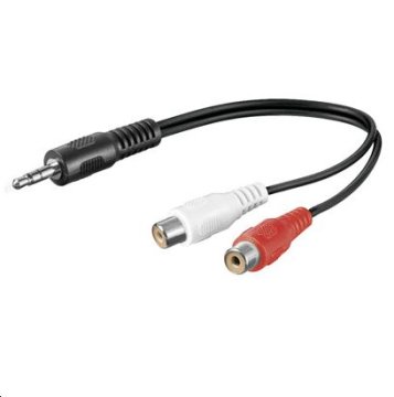 MicroConnect avdio kabel 2 x RCA 0,2 m