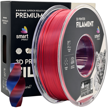 Smart Print Silk PLA Trojna Barva Večerni Mir filament 1.75mm - Smart Print Sijajni Filament za 3D Tisk (1kg Kolut)