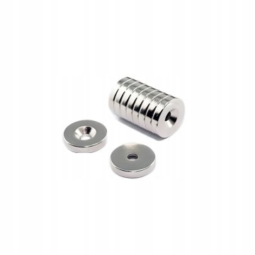 Kraft&Dele Neodimov magnet z luknjo 14x3 mm 10 kosov