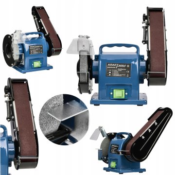 Kraft&Dele 2-v-1 230V 1800W tračni brusilnik za kamen za les in kovino