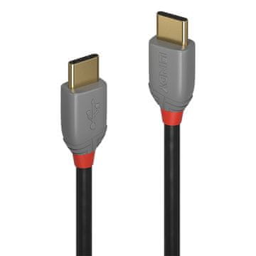 Lindy 36871 USB kabel USB 2.0 1m USB C črne, sive barve