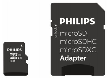 Philips FM08MP45B/00 8GB MicroSDHC UHS-I Class 10 Flash pomnilnik