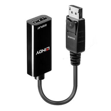 Lindy 41718 Kabelski adapter 0,15 m DisplayPort HDMI črne barve