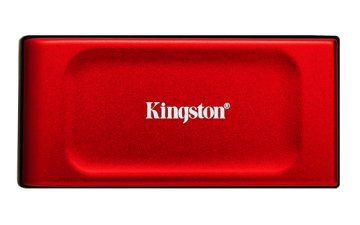Prenosni SSD Kingston XS1000 1TB USB 3.2 Gen 2 rdeče barve