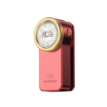 KJB Kompaktna LED svetilka HD03 s sponko in magnetom, USB-C, rdeča, 6000–6500 K
