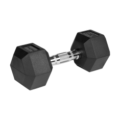 Rebel Litoželezne gumirane uteži HEX 2x10kg šesterokotni komplet 20kg SOLID