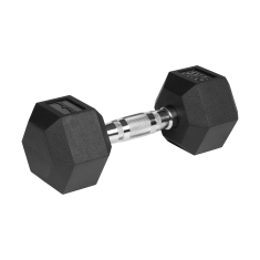 Rebel Litoželezne gumirane uteži HEX 2x9kg šesterokotni komplet 18kg SOLID
